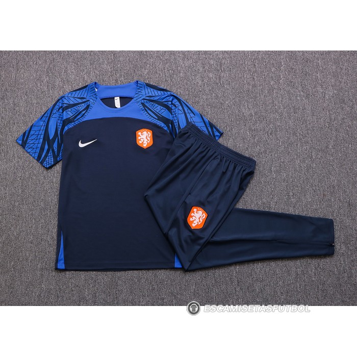 Chandal del Paises Bajos Manga Corta 22-23 Azul